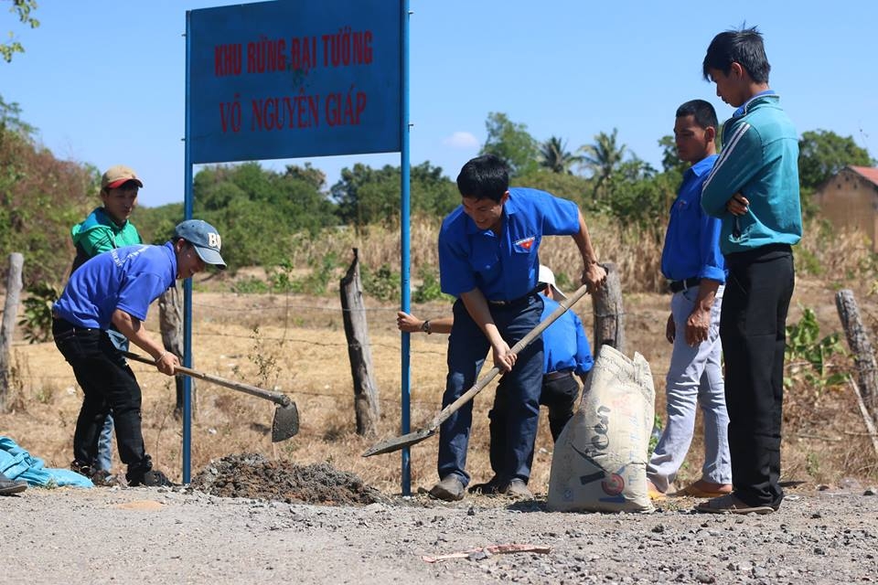 Tuổi trẻ Ea Súp: Đảm nhận công trình “Khu rừng Đại tướng Võ Nguyên Giáp”